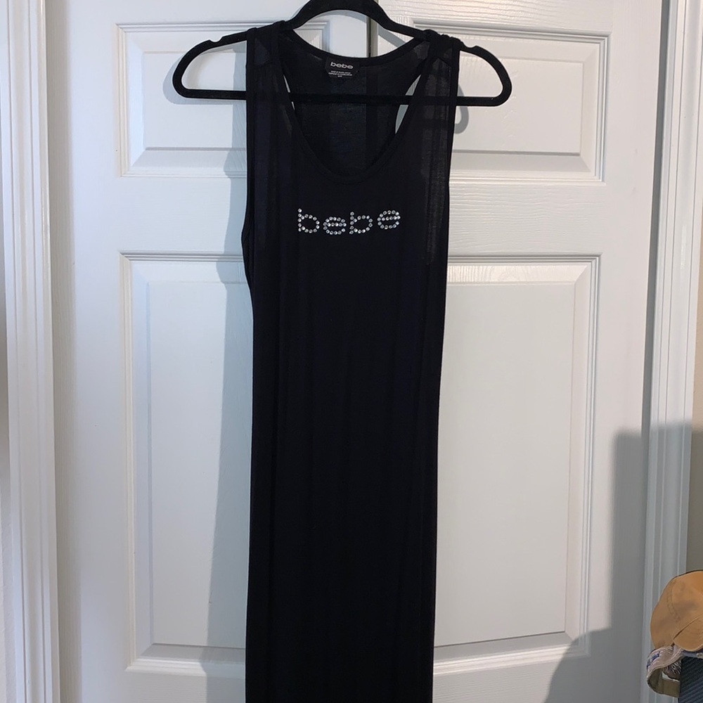 Bebe long black dress